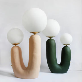 Lampe de Table en Verre et Résine - Design Élégant et Moderne pour Intérieur