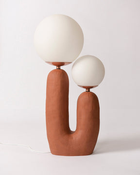 Lampe de Table en Verre et Résine - Design Élégant et Moderne pour Intérieur