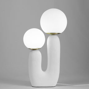 Lampe de Table en Verre et Résine - Design Élégant et Moderne pour Intérieur