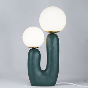 Lampe de Table en Verre et Résine - Design Élégant et Moderne pour Intérieur
