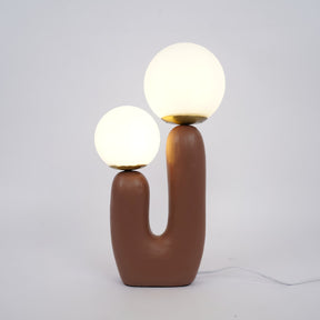 Lampe de Table en Verre et Résine - Design Élégant et Moderne pour Intérieur