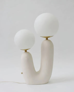 Lampe de Table en Verre et Résine - Design Élégant et Moderne pour Intérieur