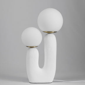 Lampe de Table en Verre et Résine - Design Élégant et Moderne pour Intérieur