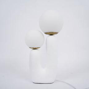 Lampe de Table en Verre et Résine - Design Élégant et Moderne pour Intérieur