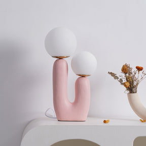Lampe de Table en Verre et Résine - Design Élégant et Moderne pour Intérieur