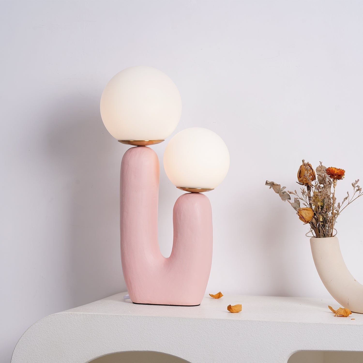 Lampe de Table en Verre et Résine - Design Élégant et Moderne pour Intérieur