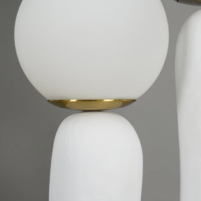Lampe de Table en Verre et Résine - Design Élégant et Moderne pour Intérieur