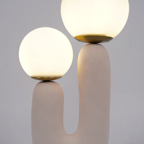 Lampe de Table en Verre et Résine - Design Élégant et Moderne pour Intérieur
