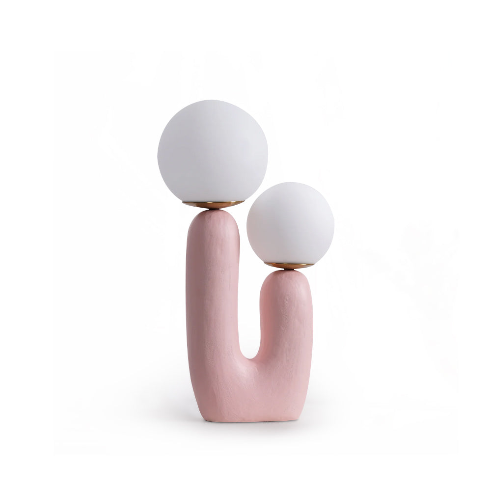 Lampe de Table en Verre et Résine - Design Élégant et Moderne pour Intérieur
