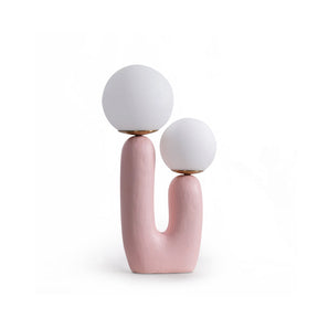 Lampe de Table en Verre et Résine - Design Élégant et Moderne pour Intérieur