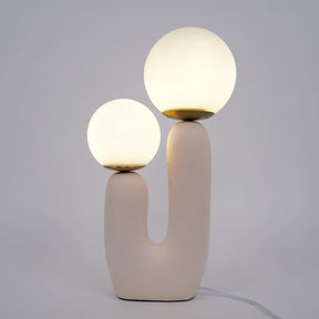 Lampe de Table en Verre et Résine - Design Élégant et Moderne pour Intérieur