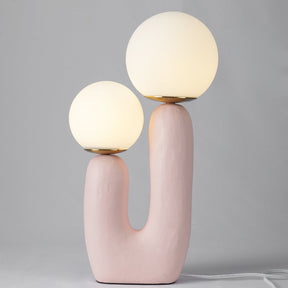 Lampe de Table en Verre et Résine - Design Élégant et Moderne pour Intérieur