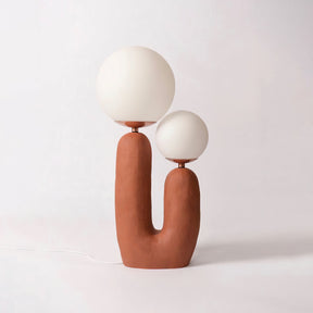 Lampe de Table en Verre et Résine - Design Élégant et Moderne pour Intérieur