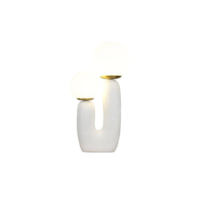 Lampe de Table en Verre et Résine - Design Élégant et Moderne pour Intérieur