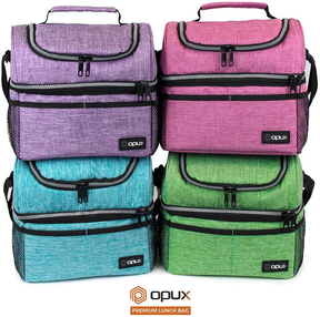 Boîte à Déjeuner Isotherme Double Compartiment - Fraîcheur Optimale pour Repas et Collations