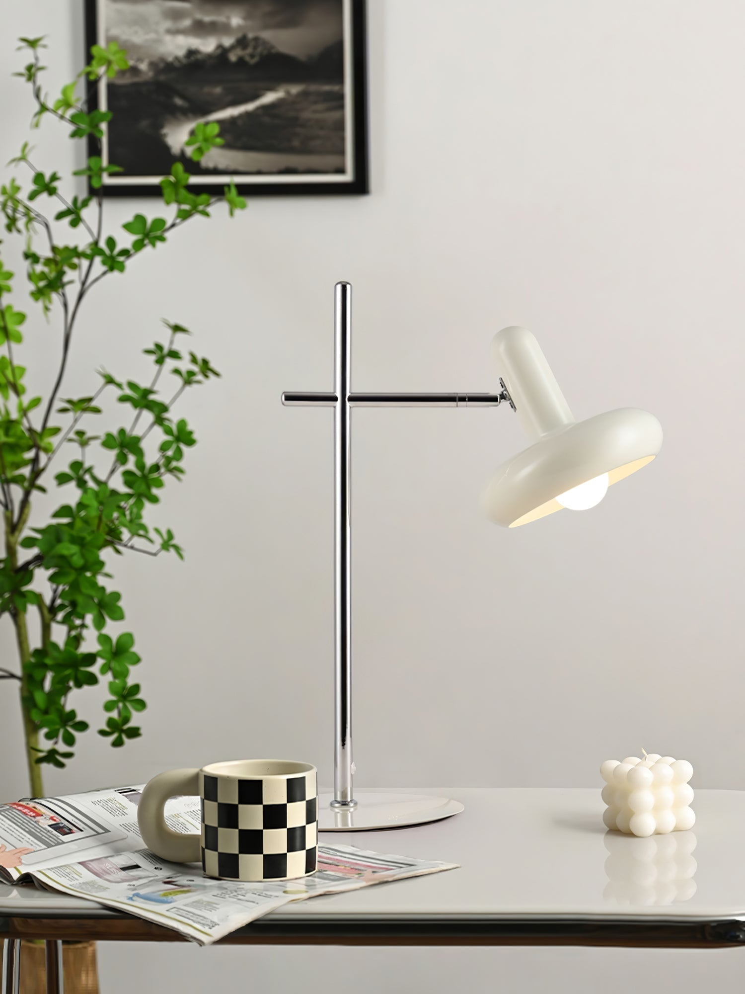 Lampe de Table Élégante - Design Rétro et Éclairage Intime