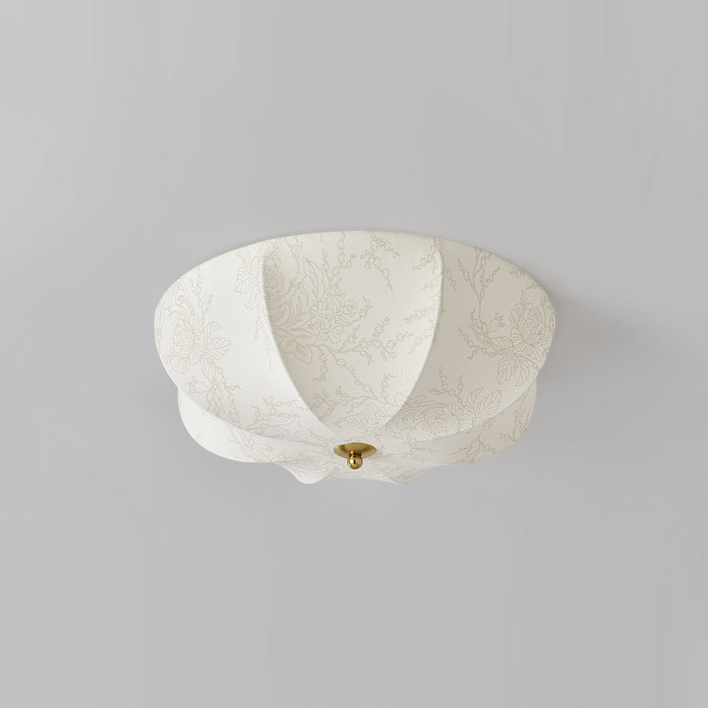Éclairage en Tissu Vintage Français - Lumière Douce et Atmosphère Romantique