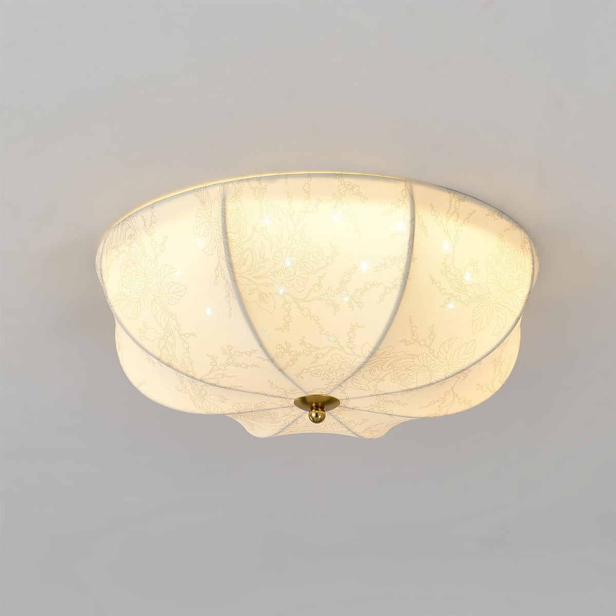 Éclairage en Tissu Vintage Français - Lumière Douce et Atmosphère Romantique