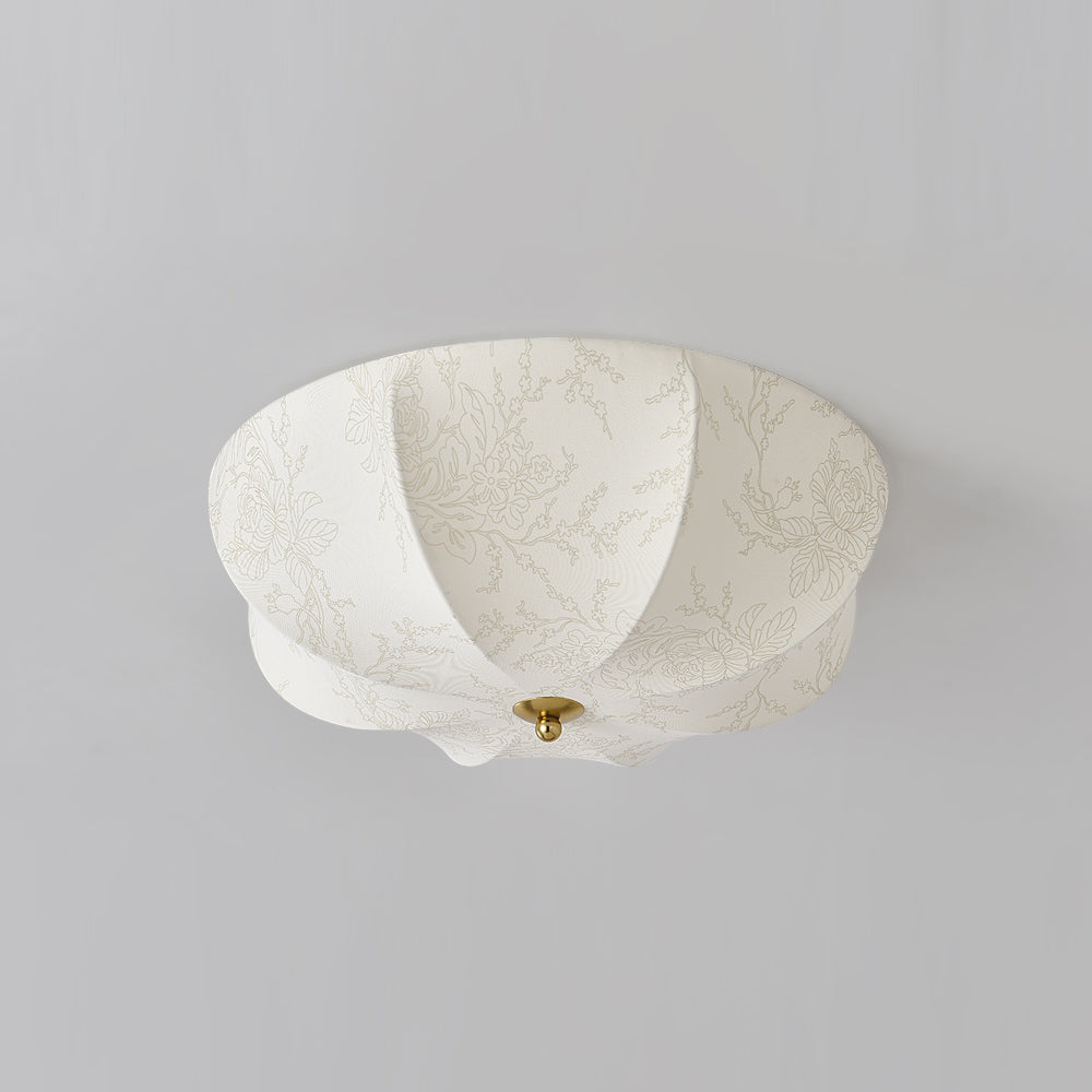 Éclairage en Tissu Vintage Français - Lumière Douce et Atmosphère Romantique