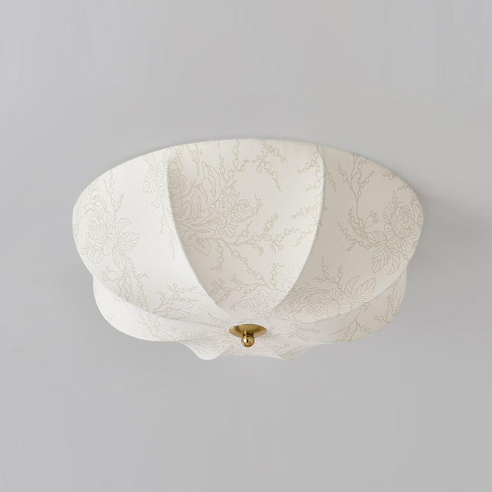 Éclairage en Tissu Vintage Français - Lumière Douce et Atmosphère Romantique