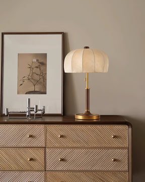 Lampe de Table Élégante en Tissu - Ambiance Chaleureuse et Accueillante
