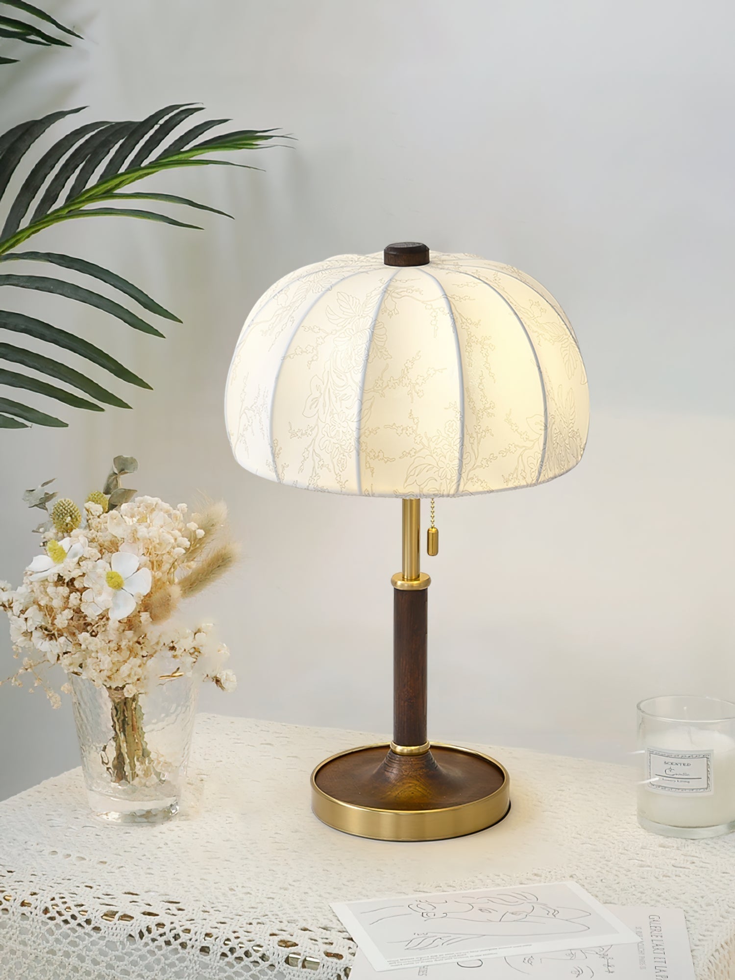 Lampe de Table Élégante en Tissu - Ambiance Chaleureuse et Accueillante