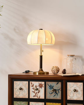 Lampe de Table Élégante en Tissu - Ambiance Chaleureuse et Accueillante