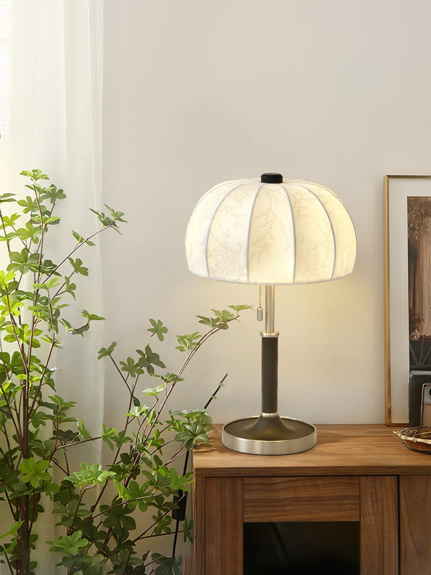 Lampe de Table Élégante en Tissu - Ambiance Chaleureuse et Accueillante