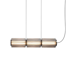 Lampe Suspendue en Verre Cylindrique - Design Élégant avec Éclairage LED
