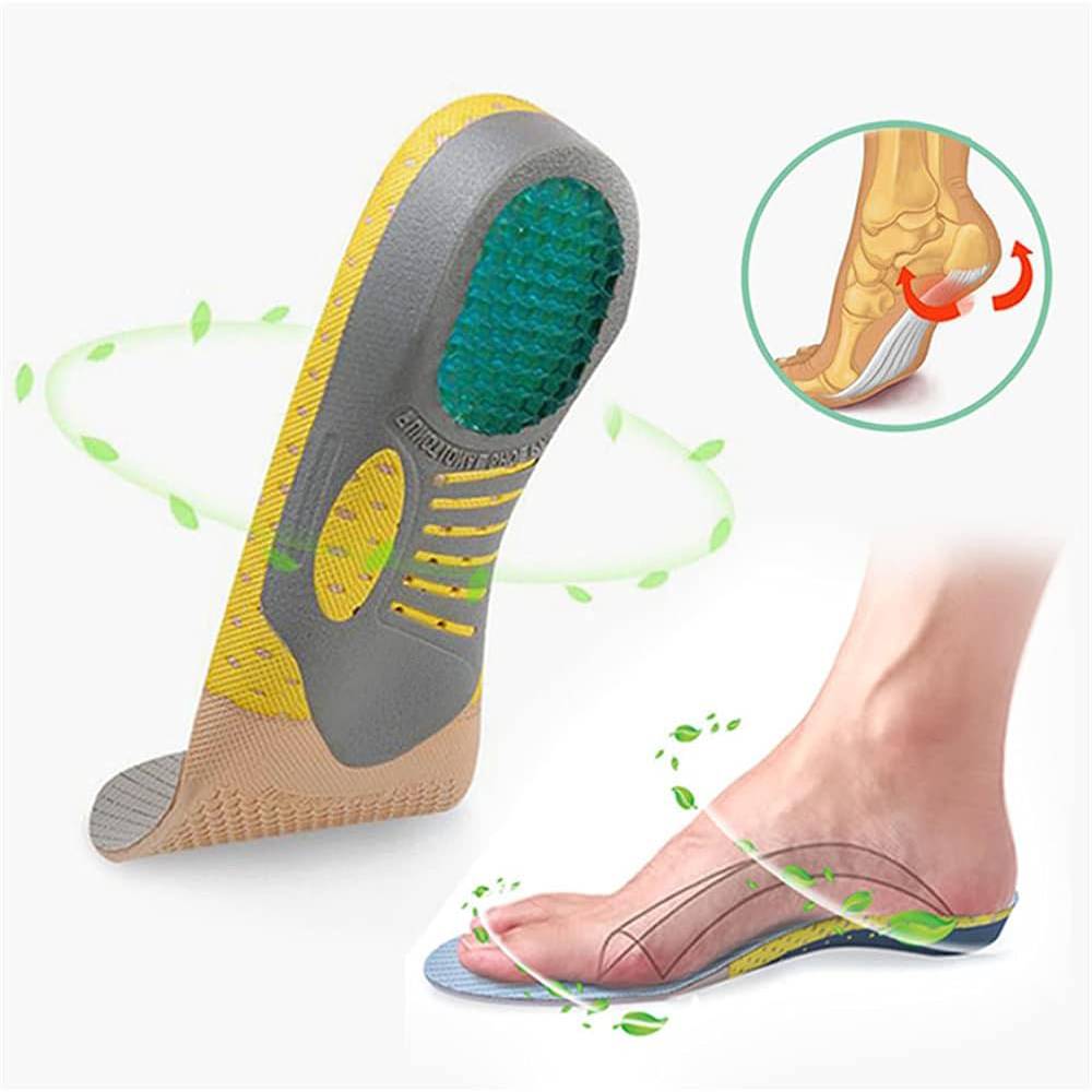 Semelles Orthopédiques en Gel - Confort et Soutien pour Pieds Plats