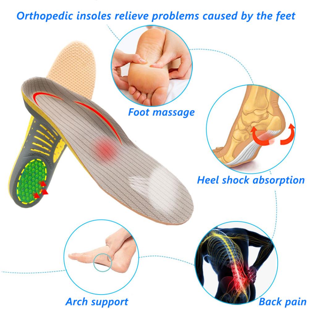 Semelles Orthopédiques en Gel - Confort et Soutien pour Pieds Plats