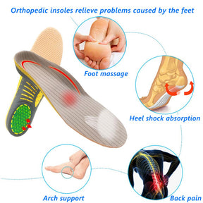 Semelles Orthopédiques en Gel - Confort et Soutien pour Pieds Plats