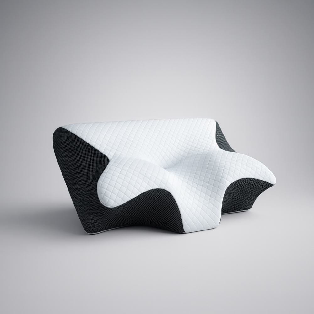 Oreiller Orthopédique Mousse à Mémoire - Support Ergonomique pour Cou et Épaules