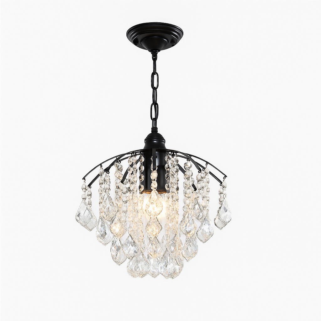 Lustre en Cristal Élégant pour Salon - Luxe et Atmosphère Raffinée