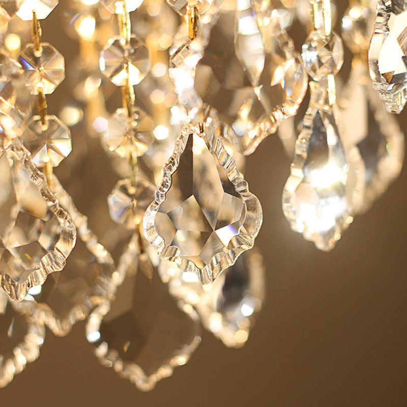 Lustre en Cristal Élégant pour Salon - Luxe et Atmosphère Raffinée