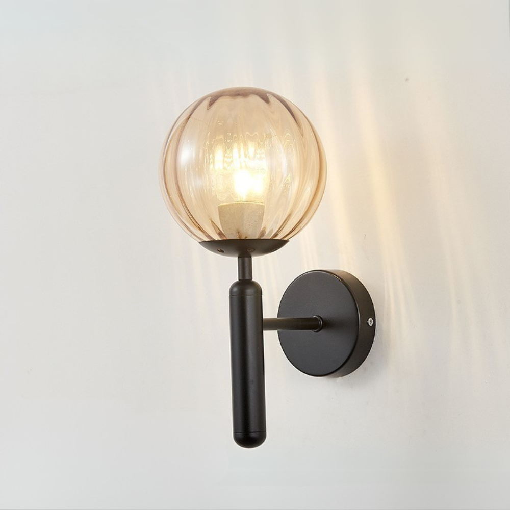 Applique Murale Sphérique Contemporaine - Design Scandinave et Atmosphère Chaleureuse