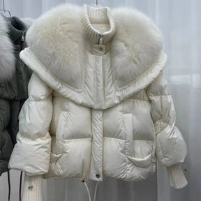 Manteau Court Chaud pour Femmes - Rembourrage Léger et Capuche Ajustable