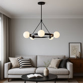 Lustre Nordique à 5 Têtes - Design Minimaliste et Élégant