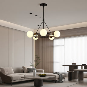 Lustre Nordique à 5 Têtes - Design Minimaliste et Élégant