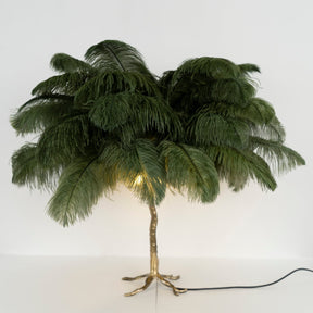 Lampe de Table Élégante en Plumes - Design Luxueux et Atmosphère Romantique