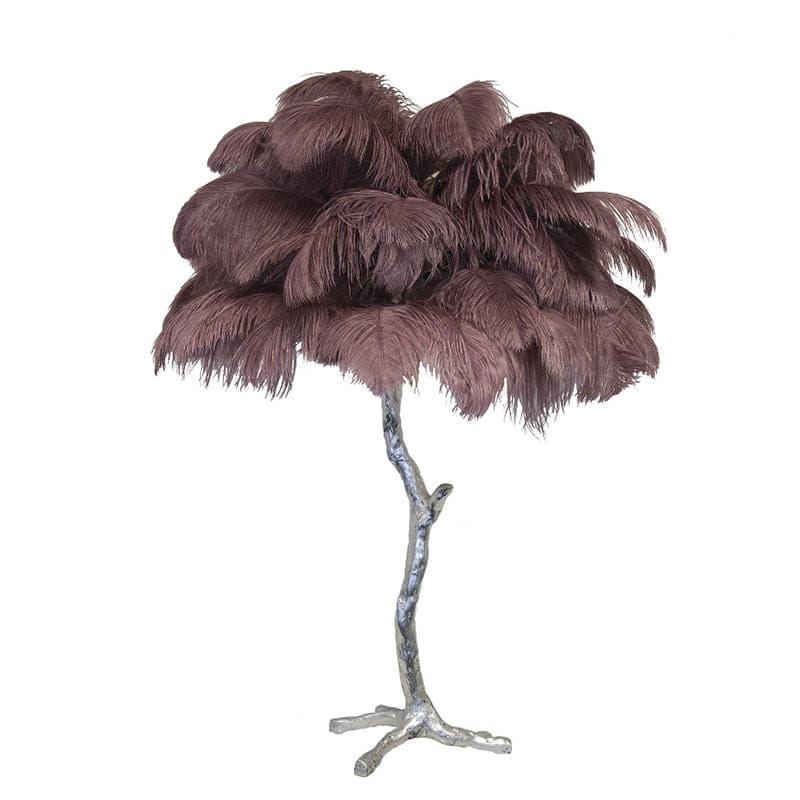 Lampe de Table Élégante en Plumes - Design Luxueux et Atmosphère Romantique