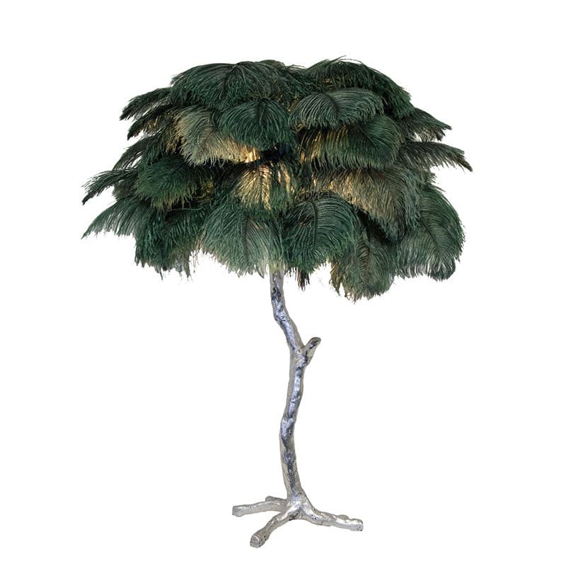 Lampe de Table Élégante en Plumes - Design Luxueux et Atmosphère Romantique