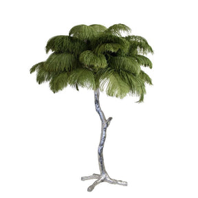 Lampe de Table Élégante en Plumes - Design Luxueux et Atmosphère Romantique