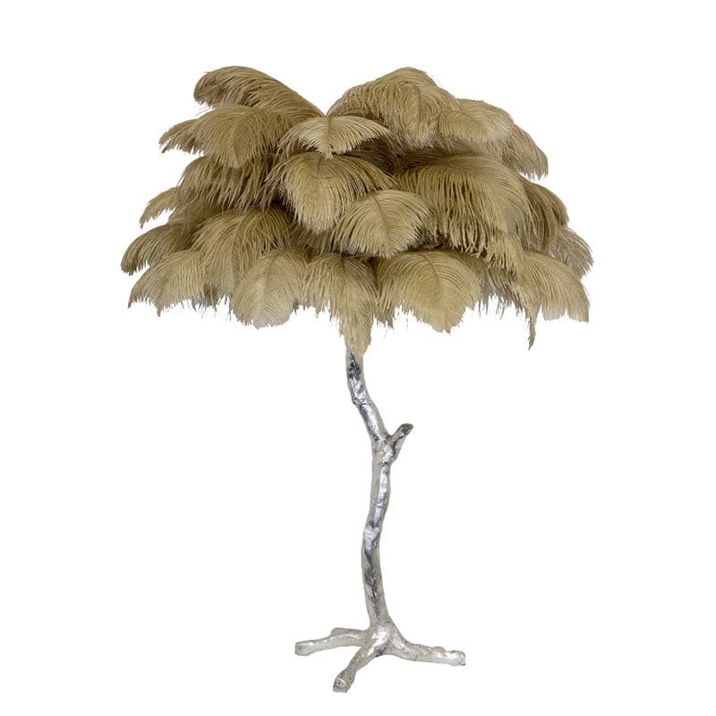 Lampe de Table Élégante en Plumes - Design Luxueux et Atmosphère Romantique