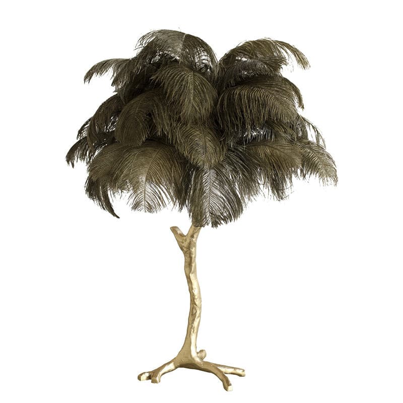 Lampe de Table Élégante en Plumes - Design Luxueux et Atmosphère Romantique