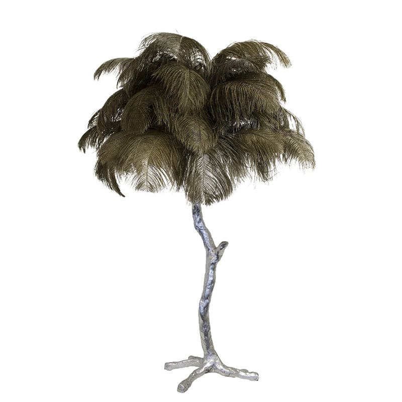 Lampe de Table Élégante en Plumes - Design Luxueux et Atmosphère Romantique
