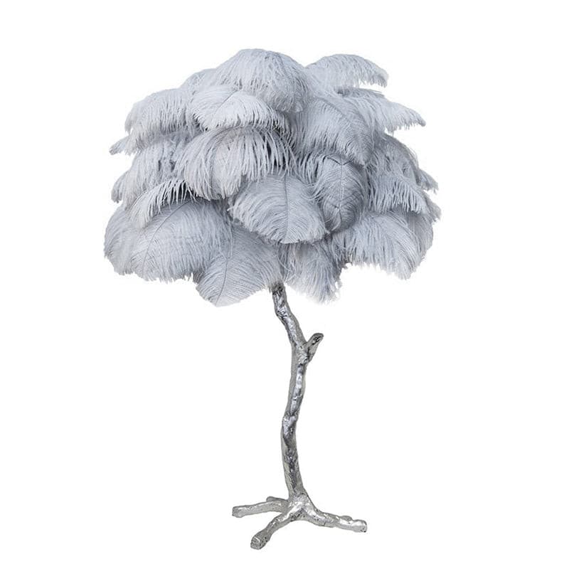 Lampe de Table Élégante en Plumes - Design Luxueux et Atmosphère Romantique