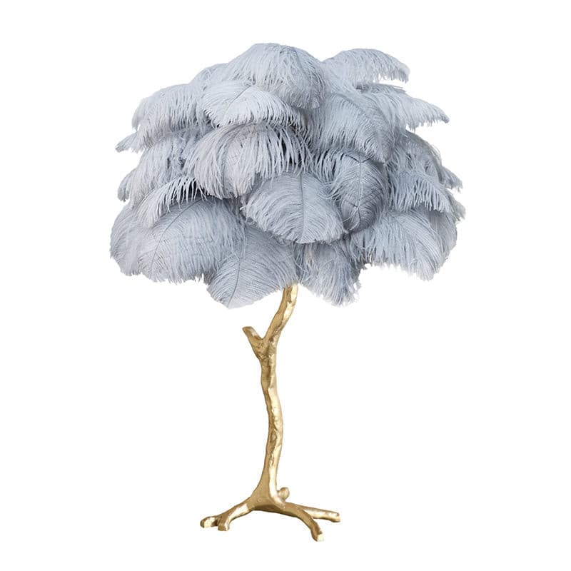 Lampe de Table Élégante en Plumes - Design Luxueux et Atmosphère Romantique