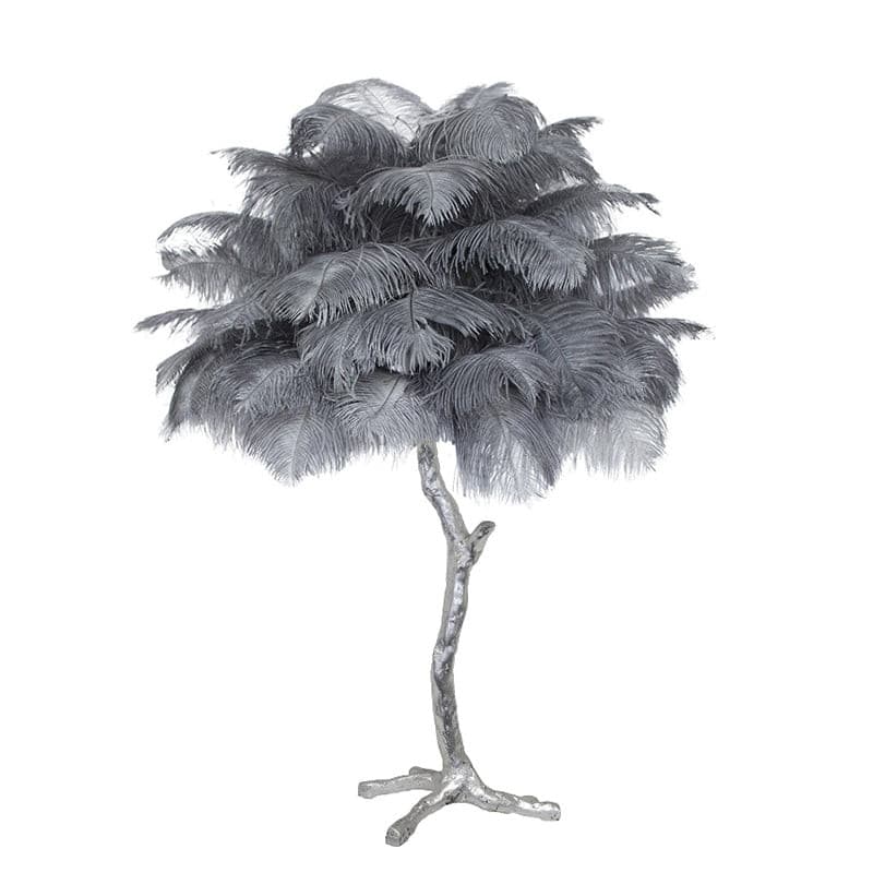 Lampe de Table Élégante en Plumes - Design Luxueux et Atmosphère Romantique