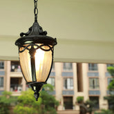 Lampe Suspendue Rétro Extérieure - Couronne de Lumières LED Étanches